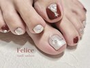 ☆Xmas foot nail☆