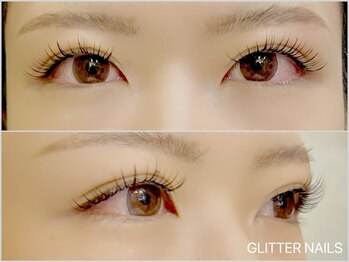 グリッターネイル(GLITTER NAILS)/HARUKA施術　パリエク風60束