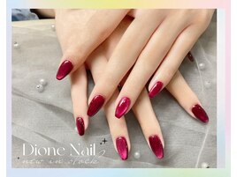 奥行感抜群のマグネットネイル