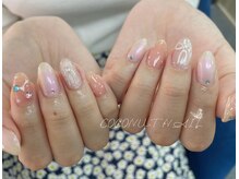 ココナッツネイル/夏ネイル