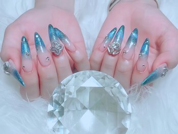 リンネイル 新大久保店(Rin Nail)/ブルーグラデーション