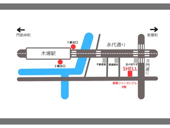 シェル(SHELL)/アクセスマップ