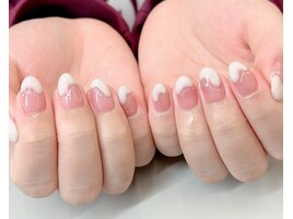 【ニュアンスもこもこネイル】