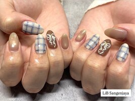 チェックリボンデザイン