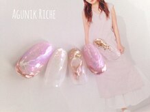 アグニークリッシェ(Agunik Riche)/【大理石ネイル】