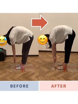 トゥルー(TRUE)/■姿勢のビフォーアフター♪