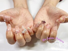 【自爪ネイル】ハートネイル