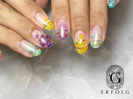 夏ネイル☆ヨーヨー風船デザイン