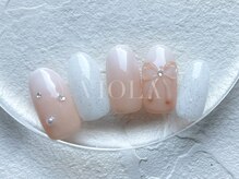 ヴィオラ(VIOLA)/韓国風リボン/定額ネイル