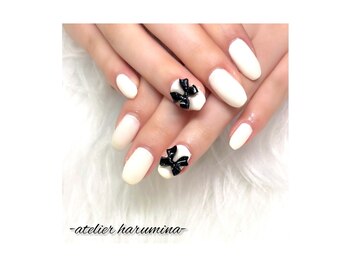 アトリエ ハルミナ(atelier harumina)/ワンカラーガーリーネイル♪