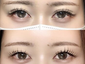 スランジェ横浜(Slange)の写真/〈New〉マツエク×まつ毛パーマ【&healthy】でぱっちりモテeyeに☆束感仕上げがおすすめ♪