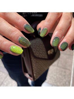 ハラジュクネイルズ(harajukunails)の写真/Jr.ネイリスト限定のお得なクーポン★｜【ワンカラーorラメグラ¥2800/マグネットorミラー¥3900】