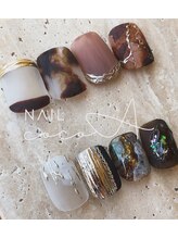 ココア(cocoA)/フットネイルサンプル