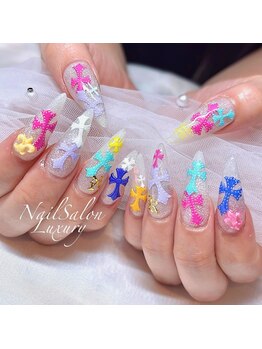 ネイルサロンラグジュアリー 梅田店(LUXURY)/カラフルクロム