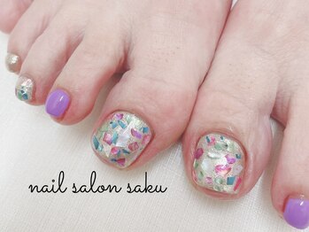 サク(saku)/フット/定額/埋め込み/シェル