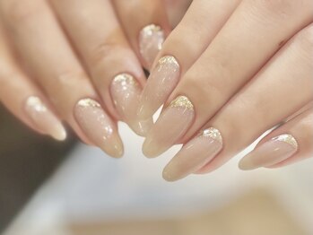 美爪カラー◇ベージュゴールド