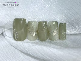 ニュアンス+ミラー+ラメ