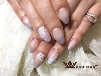 ネイルクラブ(nail club)/シンプルフラワーネイル