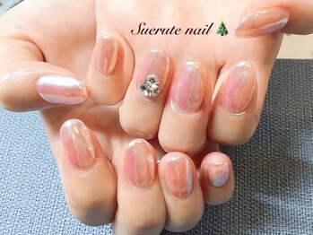 スエルテ ネイルサロン 北千住店/オーロラミラーネイル ¥7000
