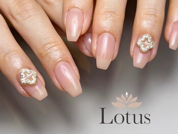 ロータス ネイルアンドアイラッシュ(Lotus)/ワンカラーにパーツ