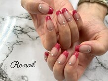 リーネイル 薬院店(Re.nail)/フレンチネイル￥5980♪