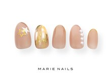 マリー ネイルズ いわきラトブ店(MARIE NAILS)/定額5,500円税込 シンプル 0512a