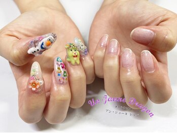 アン ジョーヌドラゴ/【自爪ネイル】３Dネイル