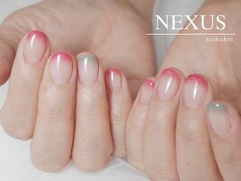 お好みカラーの先端グラデ