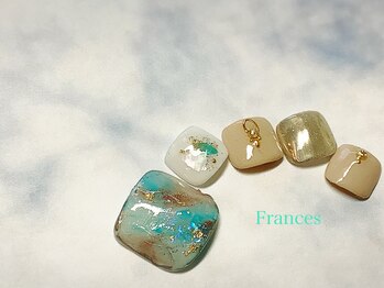 フランセス(Frances)/大理石ネイル