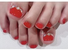 カラン 焼津店(CALIN)/シンプルビジューネイル