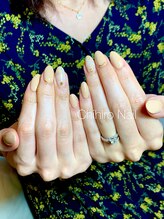 チヒロネイル/ニュアンス&マーブルネイル