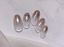 ルームヘアネイル 曙橋店(Room hair nail)/ミラー×ホロのキラキラネイル