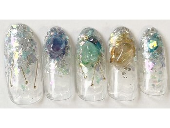 ヘアーアンドネイル ルシア(Hair&Nail Lucia)/キラキラネイル
