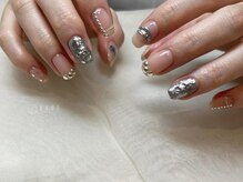 アンネ 東心斎橋店(ANNE)/【パラジェル】シルバーネイル