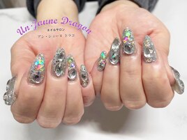 【自爪ネイル】ゴテゴテネイル