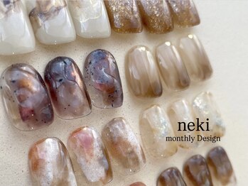 ネキ(neki)の写真/定額design*新規オフ込￥5980/リピーター¥7500～★夏色ネイルで軽やかな指先に♪全メニューフィルイン施術