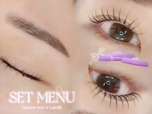 ◇眉毛ワックス＋まつげパーマの同時施術で日々のメイクの時短に