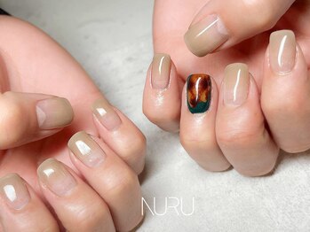 ヌル ネイル 新宿(NURU NAIL)/ベッコウ/ニュアンス/新宿