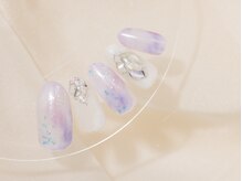 ヴァンネイル みなとみらい馬車道(VINGT NAIL)/* 梅雨カラーマーブル×シェル*