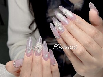 ピカネイル 上野 御徒町(Pika Nail)/持ち込みxパープルx夏