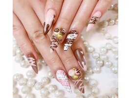 バレンタインネイル