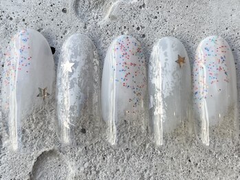 フリークネイル(FREAK Nail)/ホワイトつぶつぶスター ¥6500