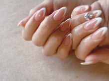 スリーラッシュアンドエルフネイル 下上津役店(threelash&elf.nail)/フレンチネイル/パラジェル