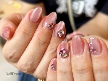 ネイル ドゥ 岡山駅前店(Nail Doux)/マグネットビジューネイル
