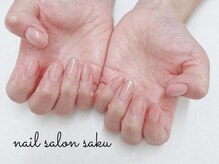 サク(saku)/ピンクグラデーション/ラメグラ