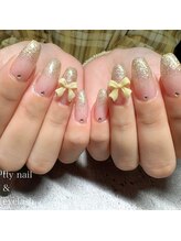 ティーネイルアンドアイラッシュ(tty)/ビジュー×グラデーション