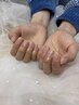 【ハンドネイル】ケア付き◎シンプルクリアネイル