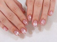 アルティノ ネイル ガーデン(altino nail garden)/ガーリー/リボン/キラキラ