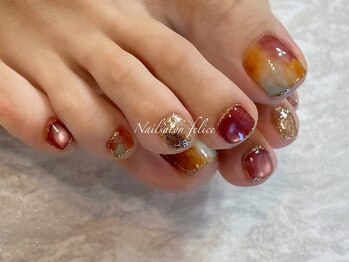フェリーチェ 中目黒店(felice)の写真/選べる定額デザイン×150色以上の豊富なカラー* お客様の好みやお肌の色に合わせたデザインをご提案♪