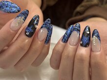 マラマネイル(Malama Nail)/y2k×チップ長さだし×アニマル